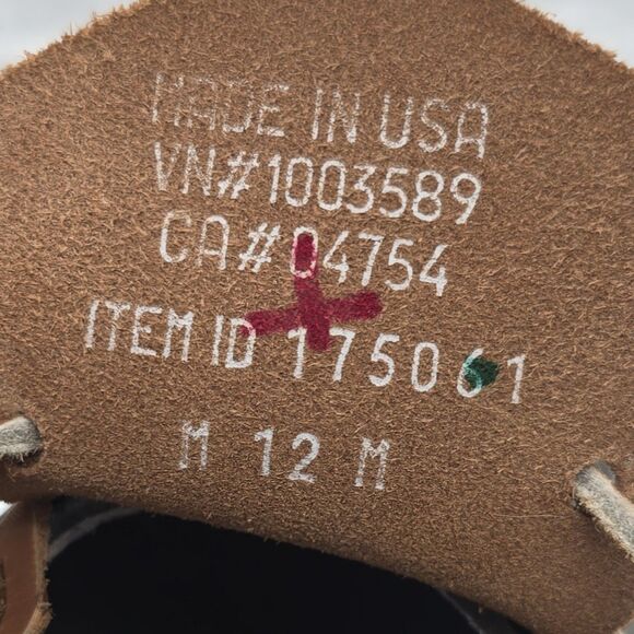 L.L. Bean Vintage Men's Low Duck Bean Boots Rubber Mocs Leather Size 12 USA - Picture 7 of 7